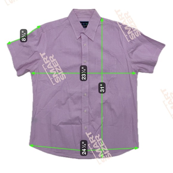 Charleston Threads Men's Short Sleeve Button Shirt Gingham Check Size Large - Picture 8 of 8